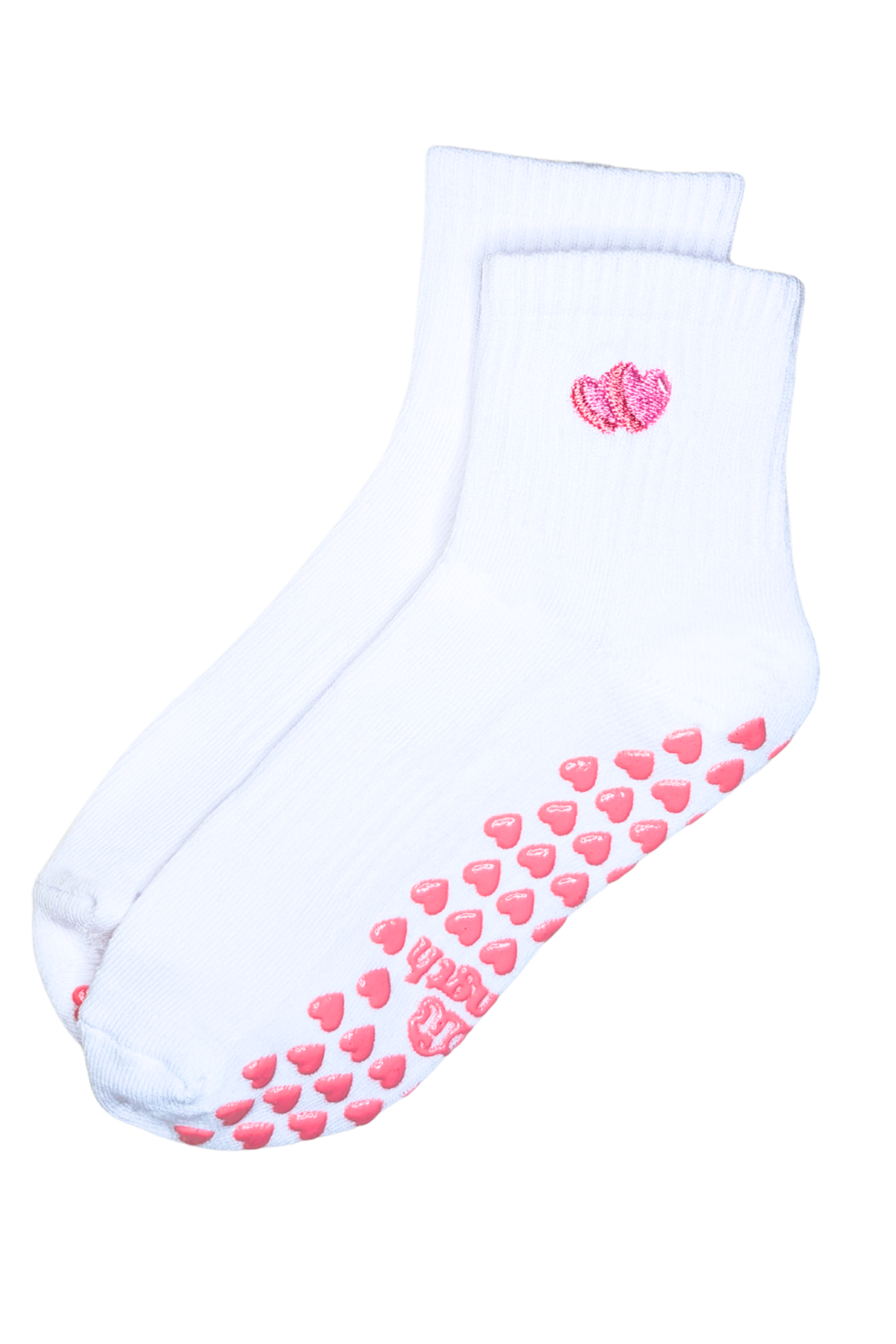 Soft Heart Crew Grip Sock